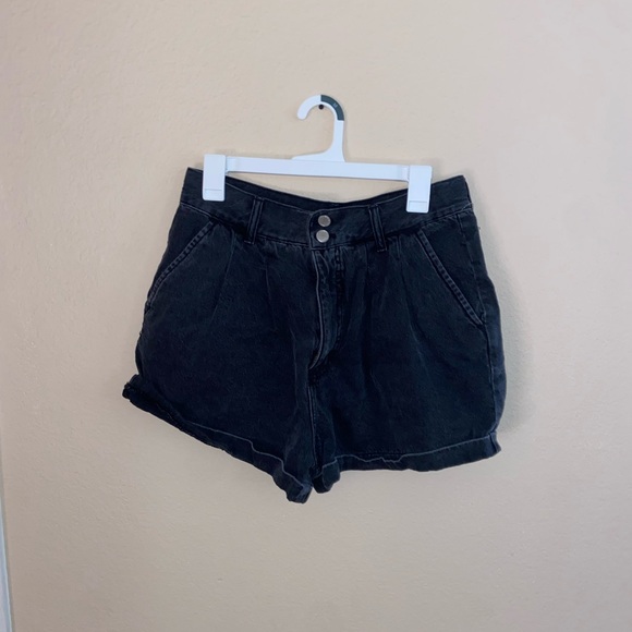 Super cute black denim Shorts 501 style y2k relaxed fit bottoms retro indie vibe - Picture 9 of 12